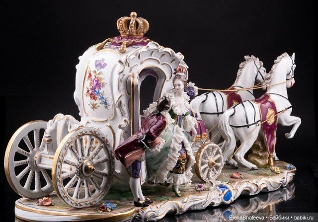 Изящный кружевной фарфор и статуэтки "кружевницы"