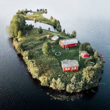 Остров в Рованиеми, Финляндия