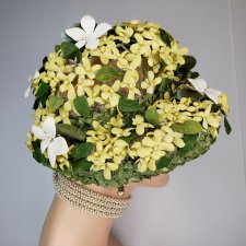 Антикварные цветы на шляпках