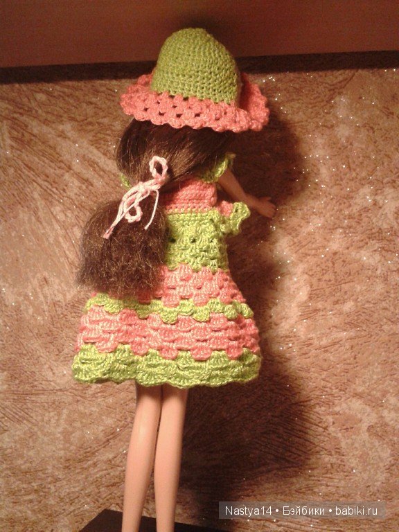 Модное платье для Сони | Бэйбики Модное платье для Сони — Одежда и обувь для кукол своими руками: фото (фото 5)