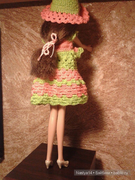 Модное платье для Сони | Бэйбики Модное платье для Сони — Одежда и обувь для кукол своими руками: фото (фото 9)