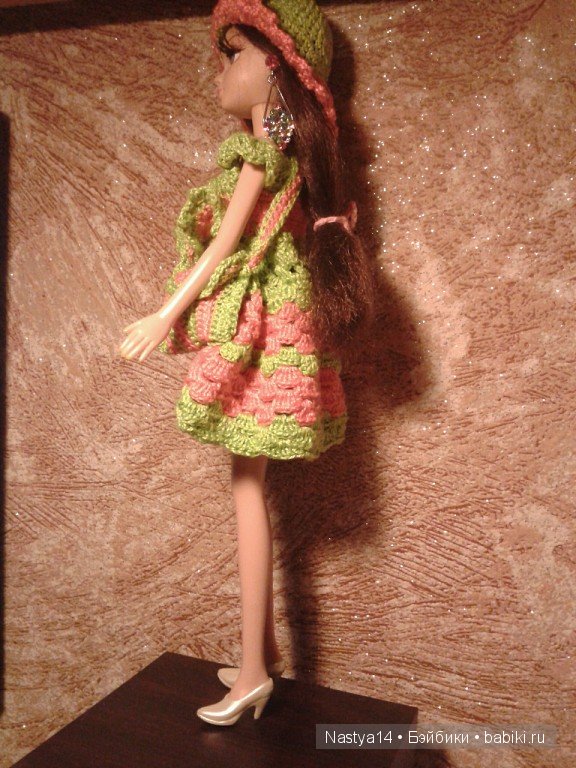 Модное платье для Сони | Бэйбики Модное платье для Сони — Одежда и обувь для кукол своими руками: фото