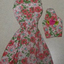 OOAK Handmade аутфит (платье и сумка) для Barbie, Fashion royalty, East 59, кукол 12 дюймов