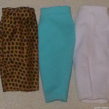 Три юбки Handmade для Fashion royalty, Nu Face, Poppy Parker, Barbie, кукол 12 дюймов