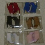 Набор обуви на молнии Handmade для Fashion royalty, Nu Face, Barbie, кукол 12 дюймов - 6 цветов