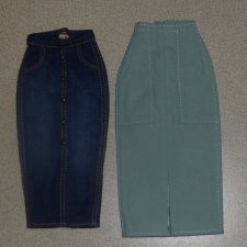 Две юбки с карманами Clear Lan для Fashion royalty, Nu Face, Meteor, Barbie, кукол 12 дюймов