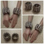 Украшения для Fashion royalty, Nu Face, Poppy Parker - браслеты OOAK (2 шт), горный хрусталь