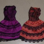 Два платья Handmade OOAK на подкладке для Nu Face, Poppy Parker, Barbie, кукол 12 дюймов