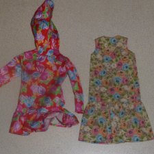 Цветочные платья для Барби пышек Curvy - оригинальное Mattel BMR1959 и Handmade - новые