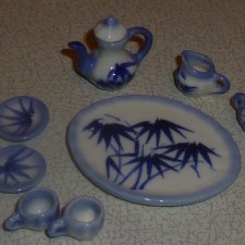 Набор керамической посуды для Барби, Момоко, Poppy Parker и других кукол 12 дюймов (в масштабе 1/6)