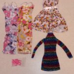 Лот одежды для Барби и других кукол 12 дюймов (платья, туфли)