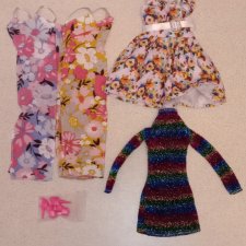 Лот одежды для Барби и других кукол 12 дюймов (платья, туфли)