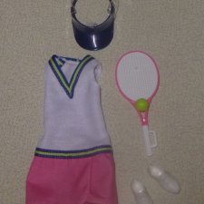 Полный аутфит Барби Barbie Made to Move Tennis Player новый