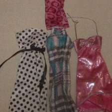 Лот простой одежды Handmade для Барби - платья (новые)