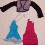 Лот вязаной одежды OOAK (ручная работа) для Momoko, Pullip, Blythe, Barbie Petite