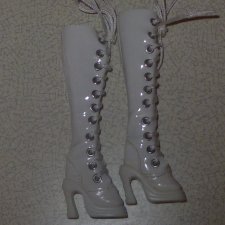 Белые сапоги из редкого аутфита Pullip Ala - новые - подходят Барби, Nu Face, FR, куклам 12 дюймов