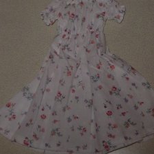 Цветочное платье для кукол 60 см новое (для BJD SD и кукол формата 1/3) белое