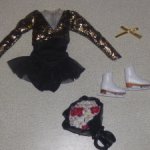 Полный аутфит коллекционной Барби Barbie Kristi Yamaguchi новый (для тела Made to Move Petite)