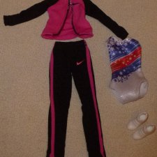 Полный аутфит Барби Barbie Gabby Douglas новый