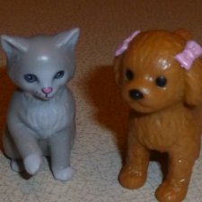 Домашние животные для кукол 12-16 дюймов - собака и кошка - новые