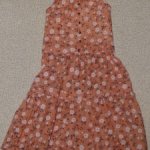 Платье персикового цвета OOAK Handmade для Барби (стандартной, высокой), Poppy Parker, FR