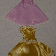 Платья короткие нарядные / блестящие для Барби, кукол 12 дюймов (новые, одним лотом)