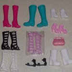 Лот обуви для Барби с разными типами стоп - сапоги, босоножки - всё новое