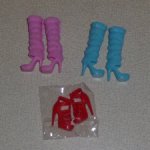 Лот обуви для Барби и других кукол 12 дюймов с каблучной стопой