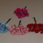 Лот из четырех букетов цветов ручной работы для кукол 1/6 (Барби, Fashion royalty, Poppy Parker)