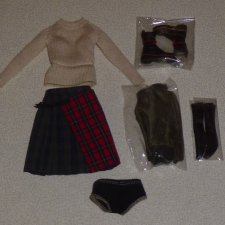 Полный аутфит Момоко Momoko Tartan Syndrome новый редкий