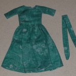 Платье handmade OOAK для Барби, кукол 1/6 + лента для волос