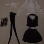 Полный аутфит Момоко Momoko Monochrome Bird новый редкий