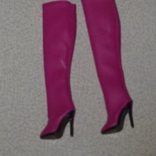 Кожаные сапоги OOAK для Barbie, Fashion royalty и других кукол Integrity с каблучной стопой, новые