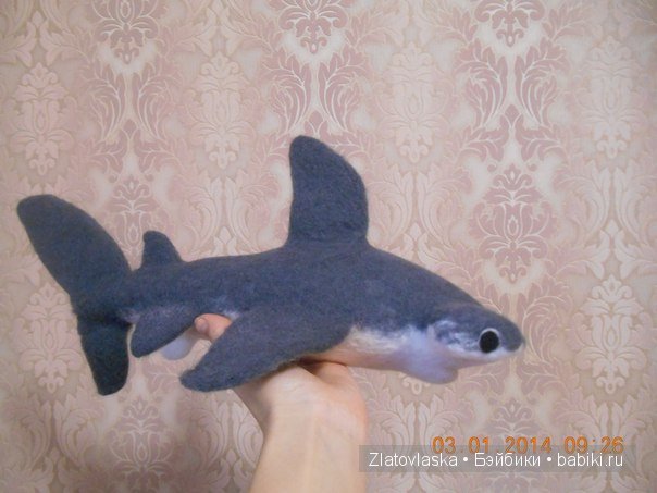 Мои "недопоказанные" акулята. Игрушки сухим валянием ручной работы (фото 4)