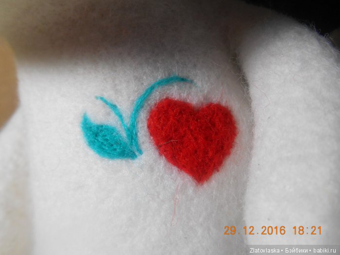 Муми Тролль и Петриковская роспись. Валяние из шерсти (фото 5)