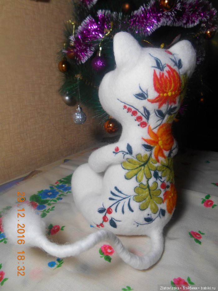 Муми Тролль и Петриковская роспись. Валяние из шерсти