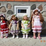 Джина, Битси, Майка и Джоанна от Monika Levenig в новых образах вязалочках