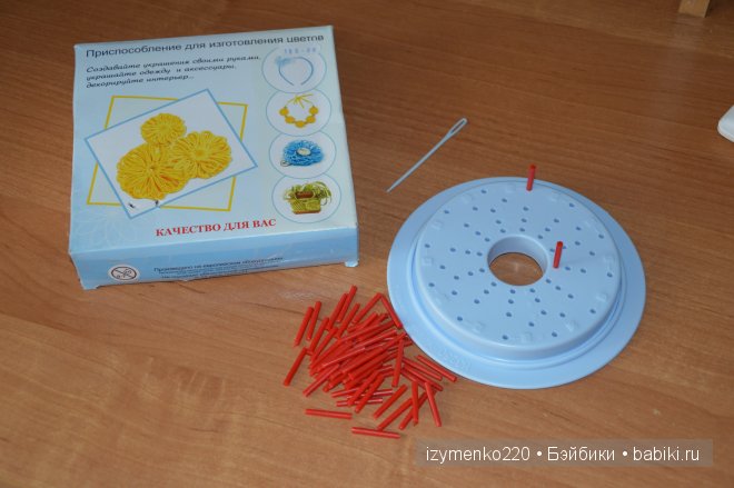 Оооочень полезная штучка. Изготовление цветов из ниток