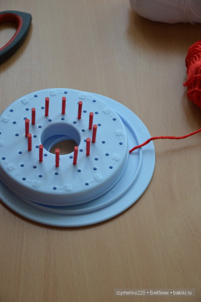 Изготовление цветов из ниток