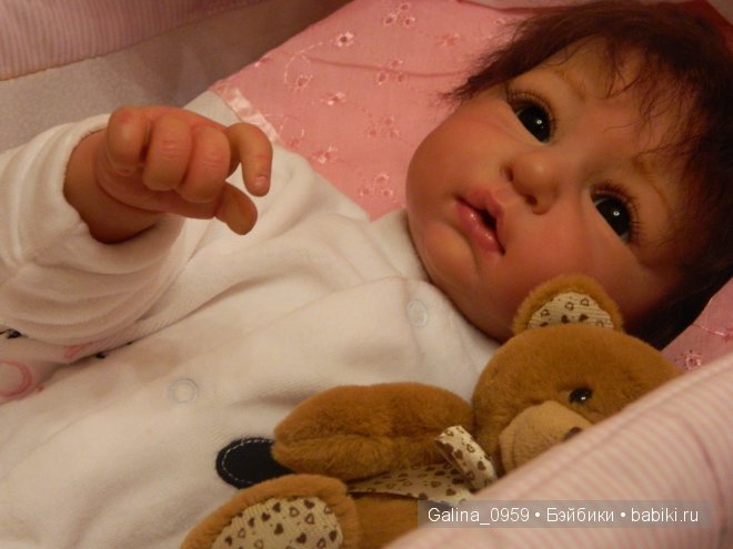 Черноглазая дивчина, кукла реборн Мира от Галины Кинтоп (фото 6)