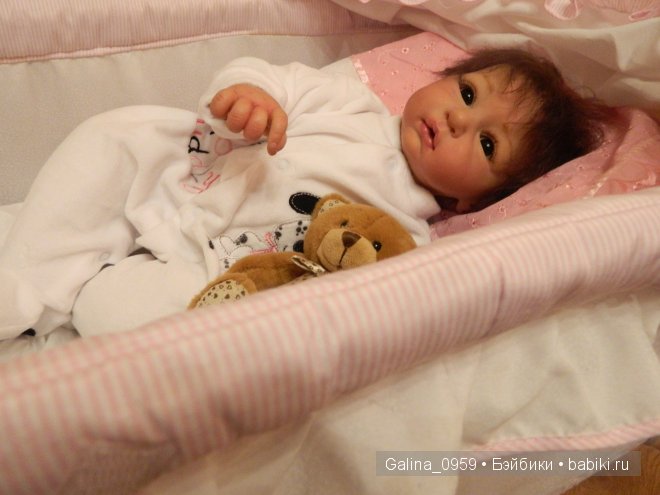 Черноглазая дивчина, кукла реборн Мира от Галины Кинтоп (фото 2)