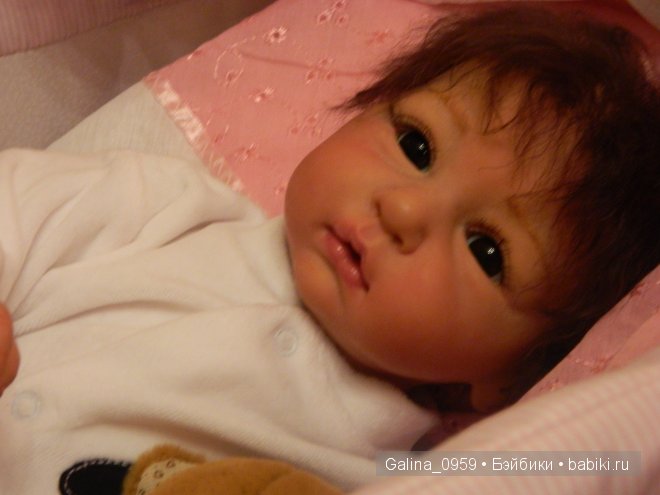 Черноглазая дивчина, кукла реборн Мира от Галины Кинтоп (фото 4)