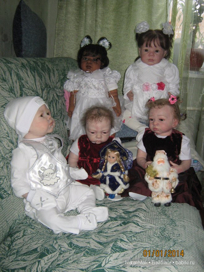 Как мы с малышами реборн Новый Год встречали