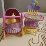 Стульчик и коляска для пупсов