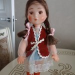 Винтажная паричковая кукла СССР