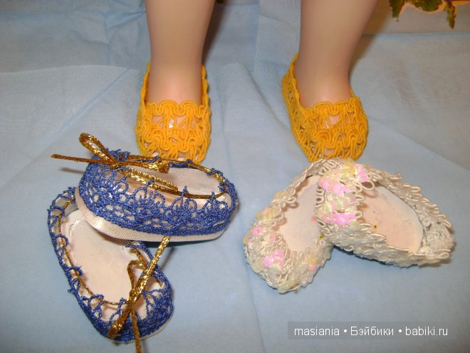 Как сделать куклам туфли