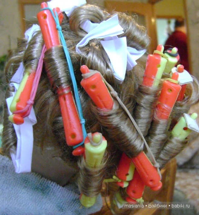 Реставрация кукольной причёски