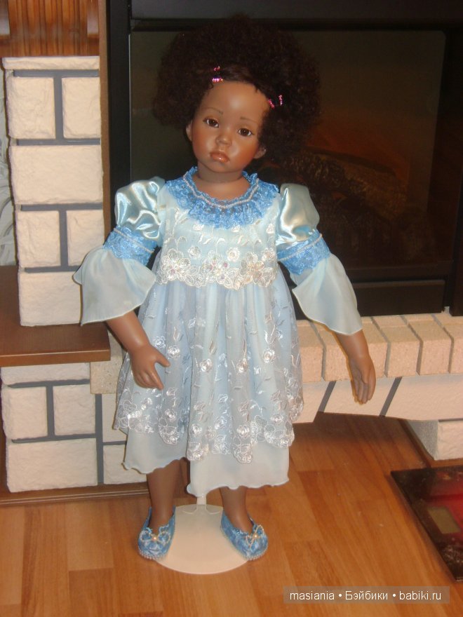 Шьем платье! ГОЛУБАЯ МЕЧТА... для куклы