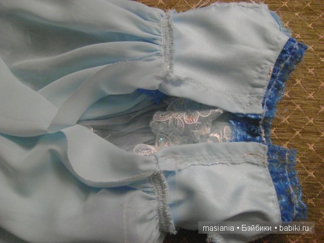 Шьем платье! ГОЛУБАЯ МЕЧТА... для куклы (фото 7)