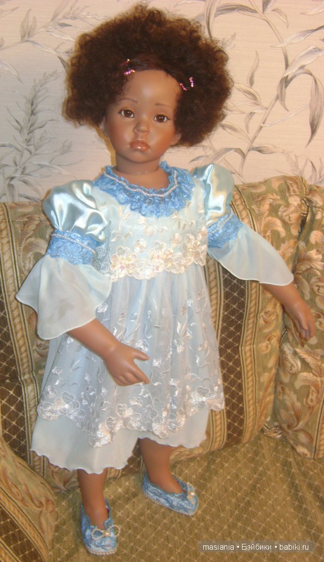 Шьем платье! ГОЛУБАЯ МЕЧТА... для куклы